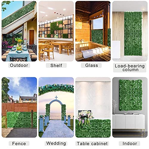 Faux Ivy Privacy Fence Screen - Artificial Hedge Wall Panel with Green Leaves (0.5x1m) for Outdoor/Indoor Decor, Balcony Cover & Garden Privacy Fence | ZHEYANG Model G0121