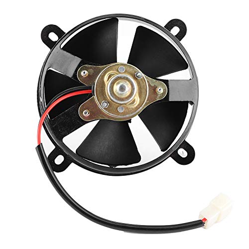 Qiilu 6-Inch Radiator Cooling Fan - High-Performance Thermo Electric Cooling Fan for 150cc & 200cc Dirt Bikes & ATVs | Off-Road Motorcycle Accessory for Overheating Protection & Engine Cooling