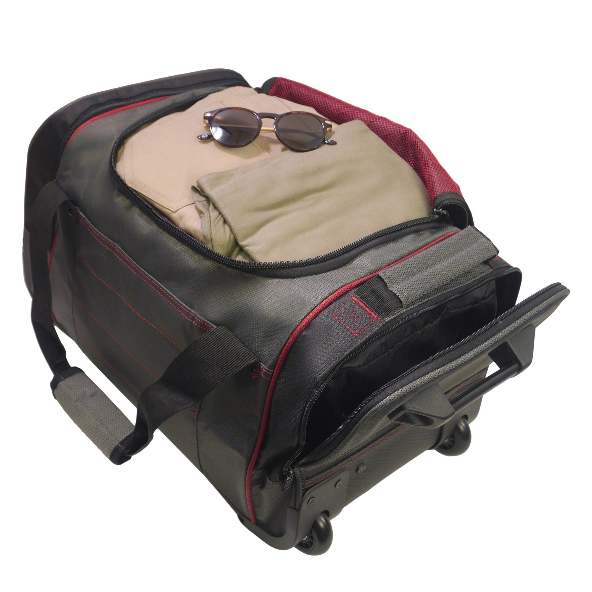 Jet 21 Rolling Duffel Bag - Large Expandable Travel Luggage with Wheels for Men & Women - Perfect for Air Travel, Gym, Sports & Weekend Getaways