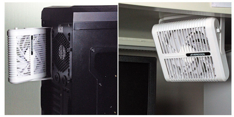 Evercool Magnetic USB Fan with Adjustable Mount - Portable Cooling for Home, Office & Travel - EC MUF 12