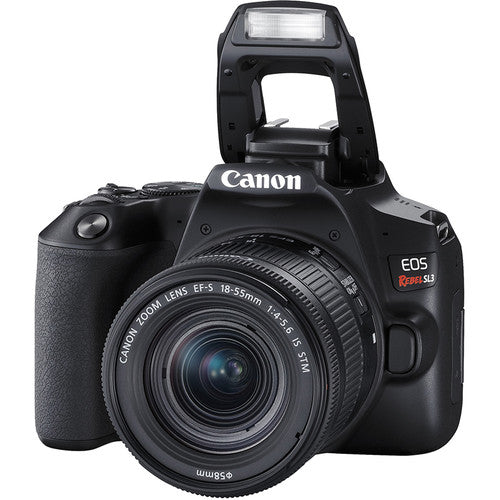 Canon EOS Rebel SL1/250D (SL3) DSLR Camera with 18-55mm Lens & Accessory Bundle - Includes 2x 32GB Class 10 SD Cards - Perfect for Travel Photography, Vlogging, and Beginners