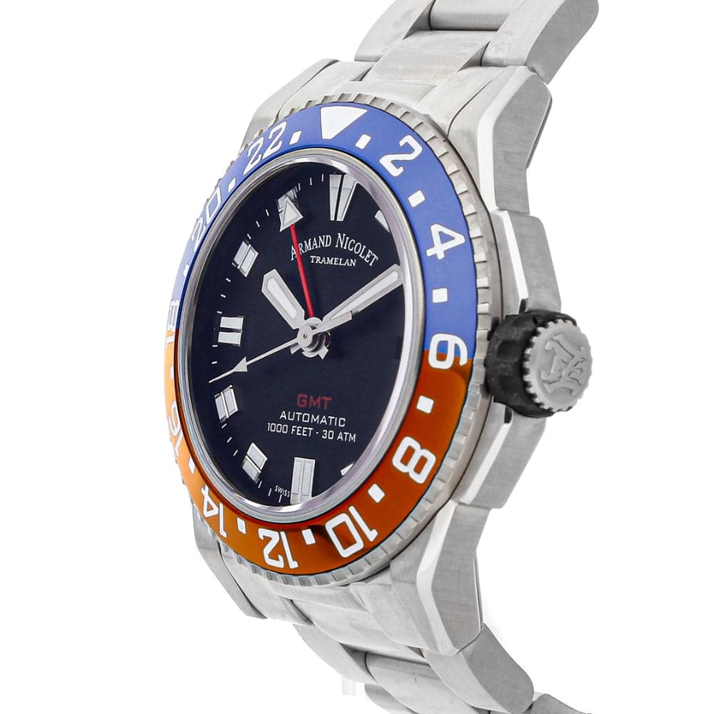 ARMAND NICOLET A486BGN NR MA4480AA Men's Luxury Automatic Watch with Black Silicon Strap - Perfect for Business, Formal Occasions & Everyday Wear