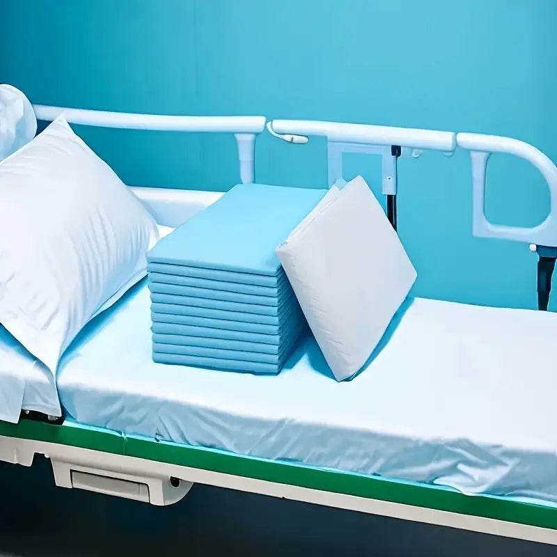 Ultra Soft Waterproof Incontinence Pads for Adults - 10 Pack Heavy Absorbency Bed Pads - Ideal for Overnight Protection, Travel & Home Care