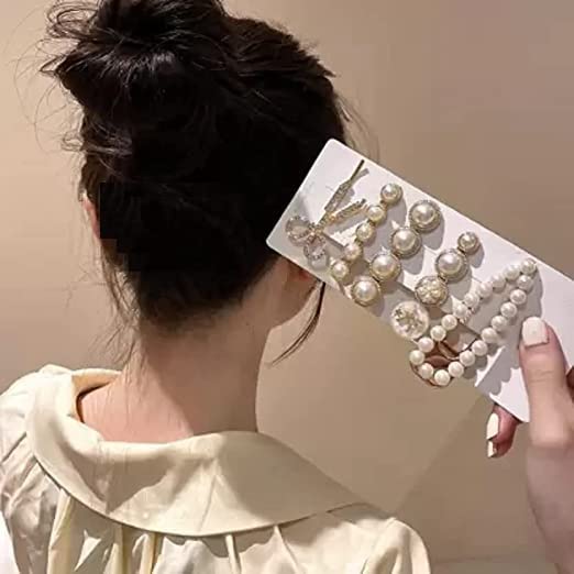 SUNBIRD Matte Multi-Color Hair Clips for Women Girls Kids - Korean Style Pearl Barrettes (8-Pack) - Perfect for School, Parties, Weddings & Everyday Use