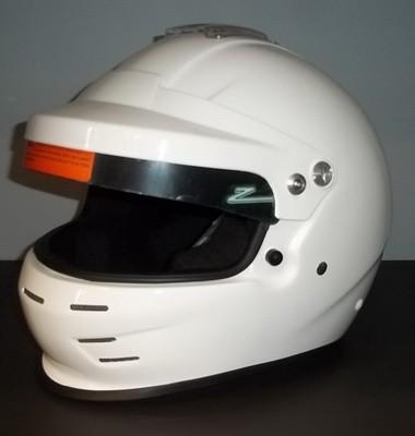 Zamp Full Face Racing Helmet with GT Peak - SA2015/SA2020 Certified - White or Matte Black - for Motorsports, Track Days & High-Speed Driving