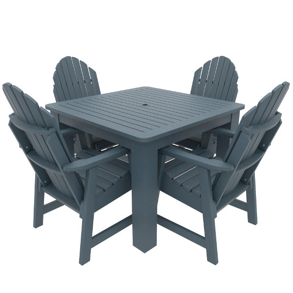 Muskoka 5-Piece Square Bistro Dining Set - Outdoor Patio Furniture for Garden, Deck, and Backyard Dining