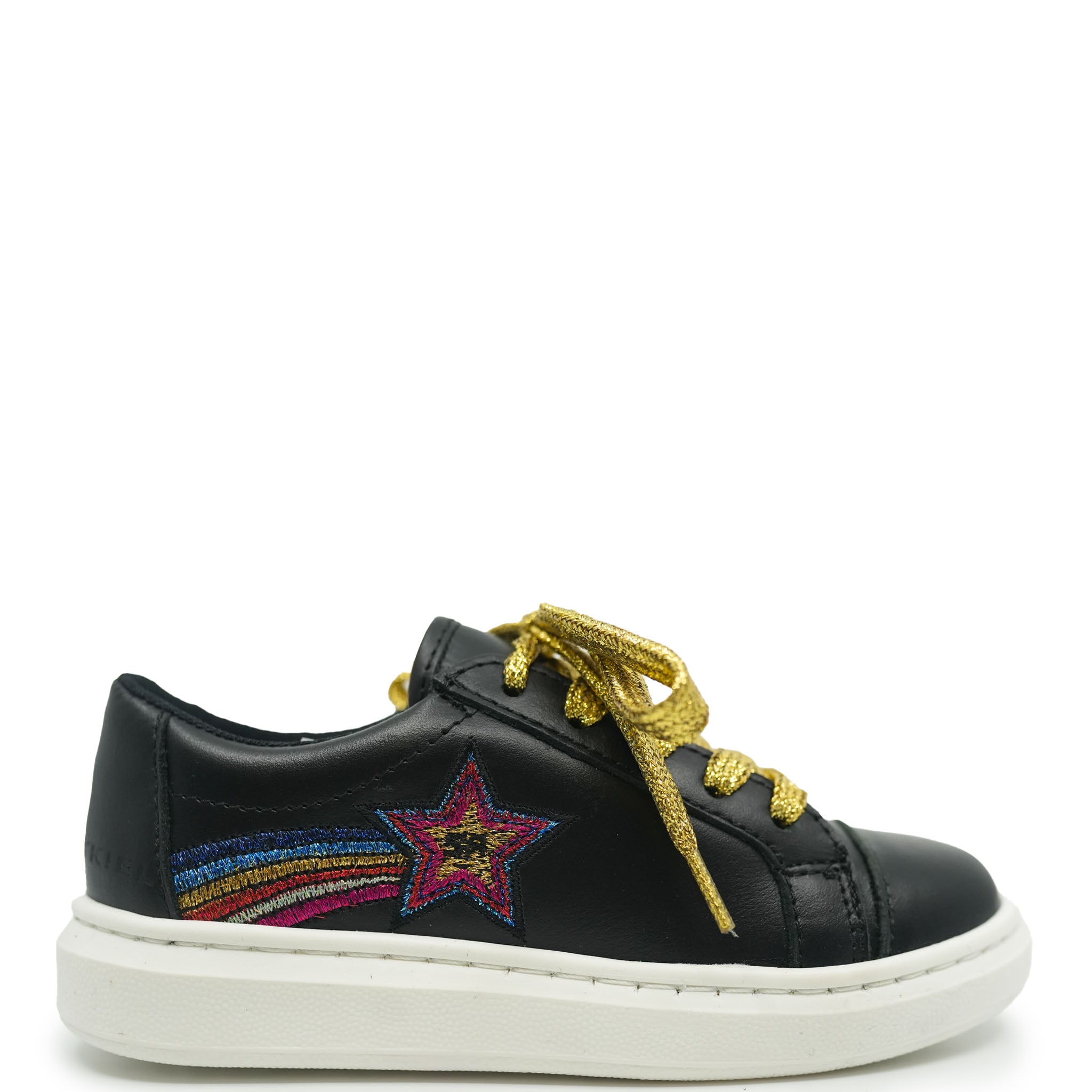 Sonia Rykiel Black Shooting Star Sneakers - Women's Fashion Casual Shoes for Running, Walking & Street Style Outfits