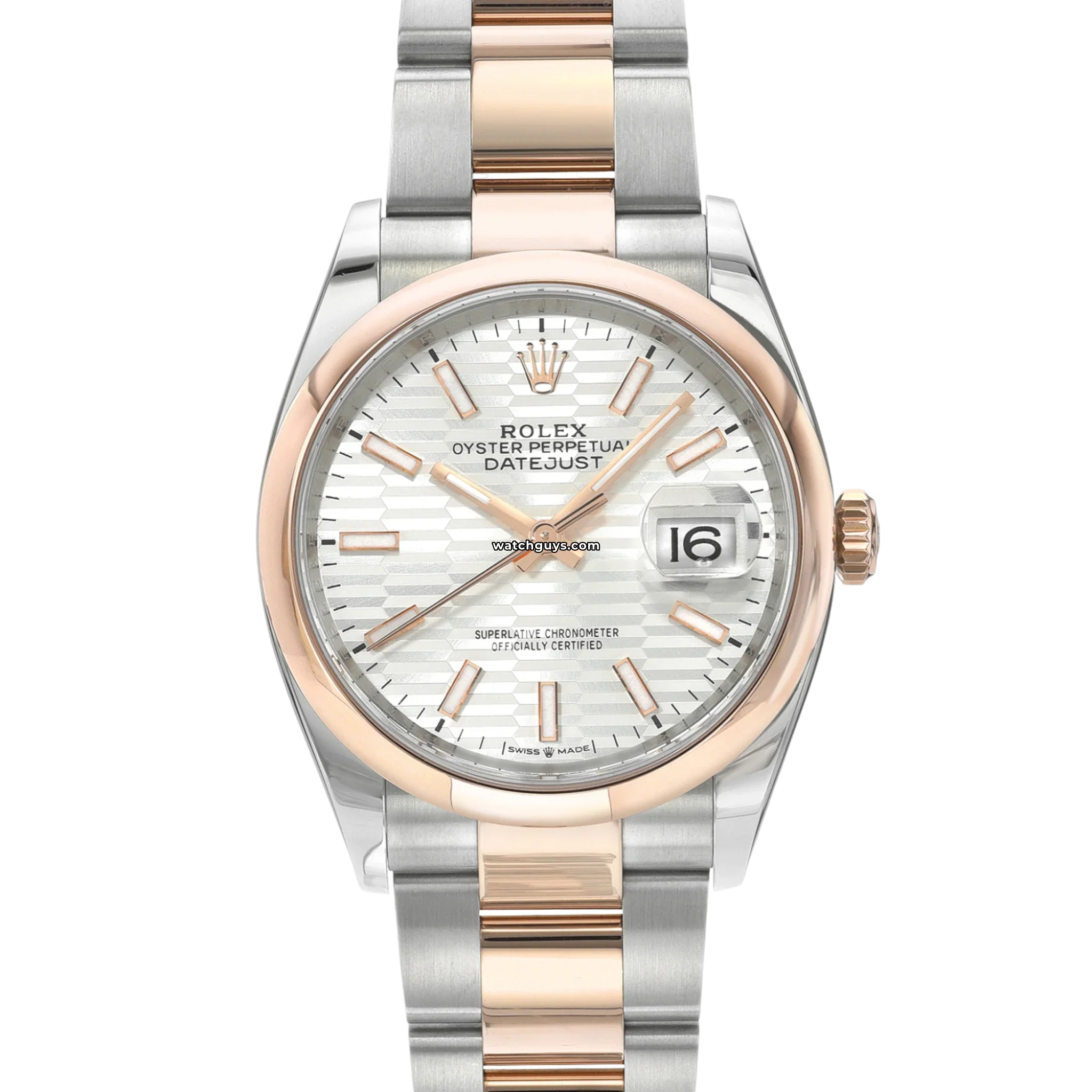 Rolex Datejust 126201 Silver Motif Dial 36mm Stainless Steel Watch - Perfect for Business Meetings & Luxury Gifts
