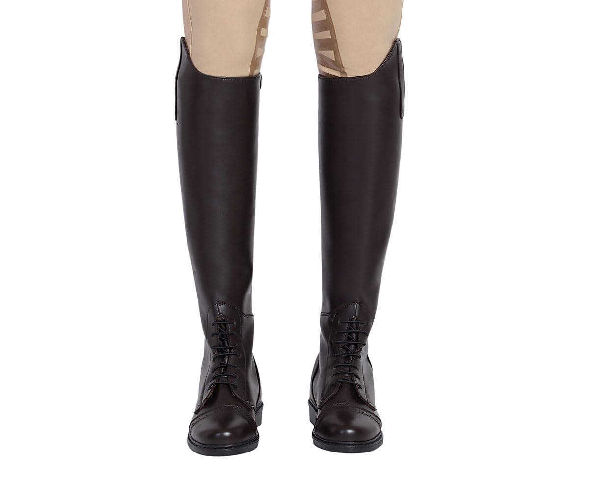 TuffRider Women's Synthetic Leather Starter Back Zip Field Boots - Comfortable Equestrian Riding Boots for Horseback Riding & Outdoor Activities