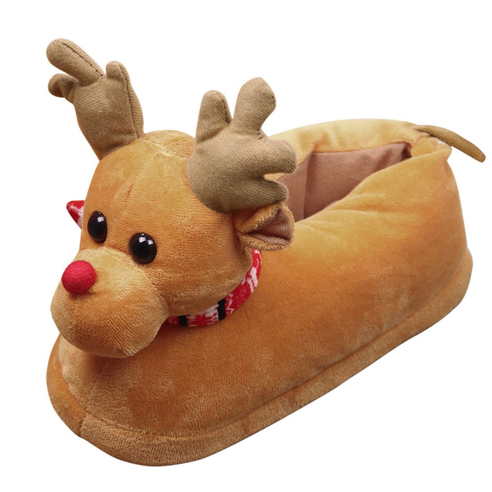 Franterd Unisex Plush Cotton Slippers - Cozy Winter Indoor House Shoes for Men & Women - Perfect for Christmas Gifts, Home Relaxation & Cold Weather Comfort