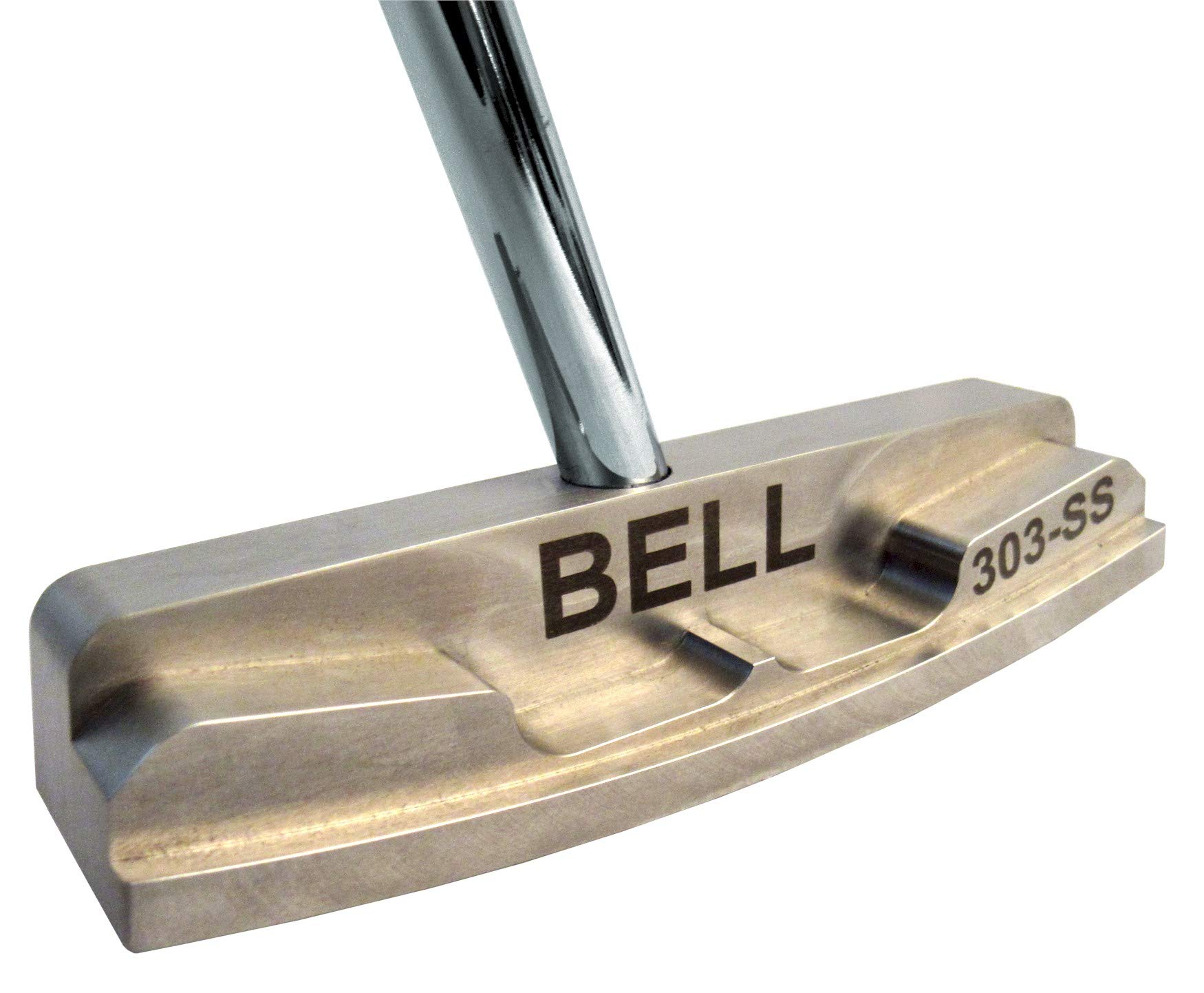 Premium Bell Putters Non-Offset Golf Putter 360g - Polish Chrome Finish Right-Handed (RH) with Tacki-Mac Tour Select Grip & 34