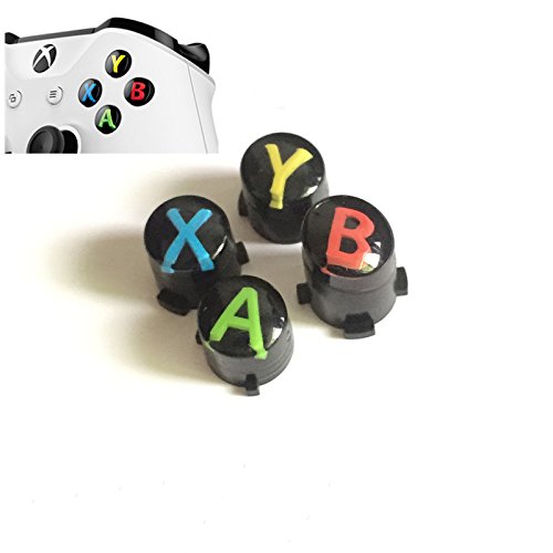 Xbox One S Slim Elite Controller Replacement Bullet Buttons ABXY Mod Kit & Joystick Levers - Multicolor Gaming Accessories for Enhanced Gameplay & Customization - Perfect for FPS, Racing & Action Games