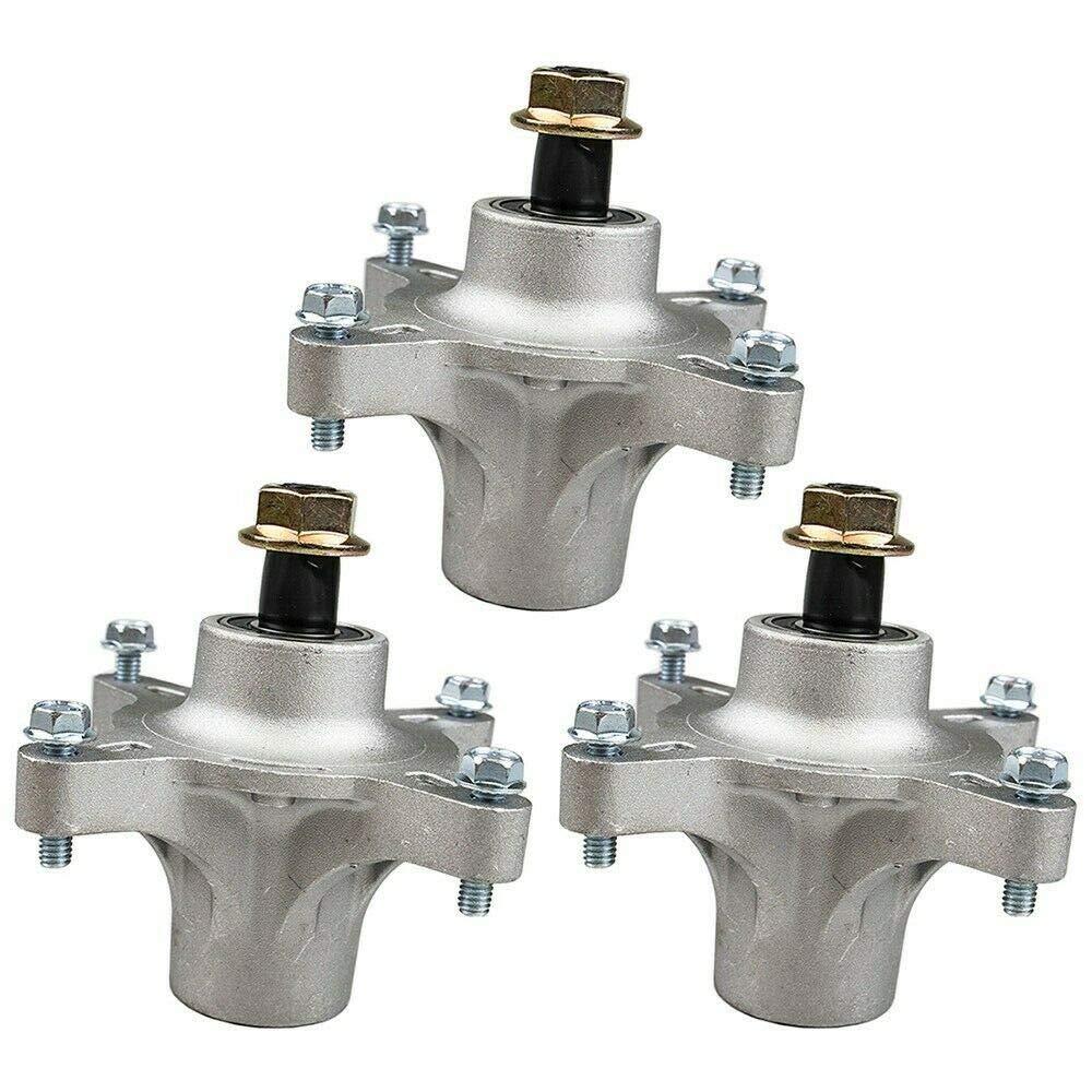 3 Pack Spindle Assembly Replacement for Toro & Exmark Mower Decks - Compatible with 117-7268, 117-7439, 121-0751 - Perfect for Lawn Mower Maintenance & Deck Repair - Ideal for DIY Homeowners & Professional Landscapers
