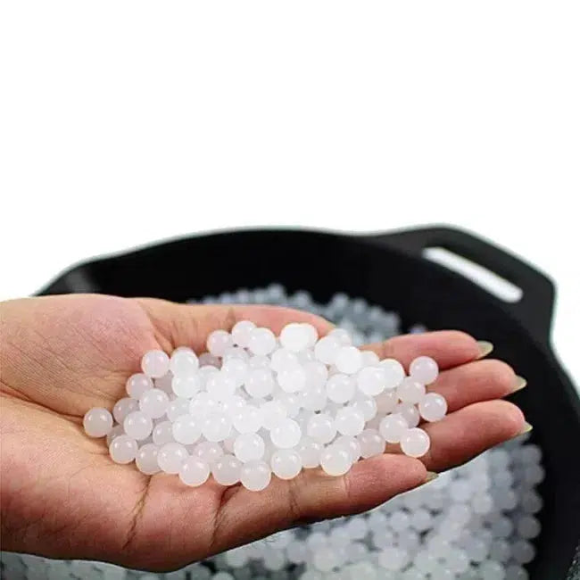 1kg 7-8mm Milky White Hardened Gel Balls for Gel Blaster, Airsoft, and Outdoor Shooting Games - Perfect for Tactical Training, Team Battles, and Backyard Target Practice