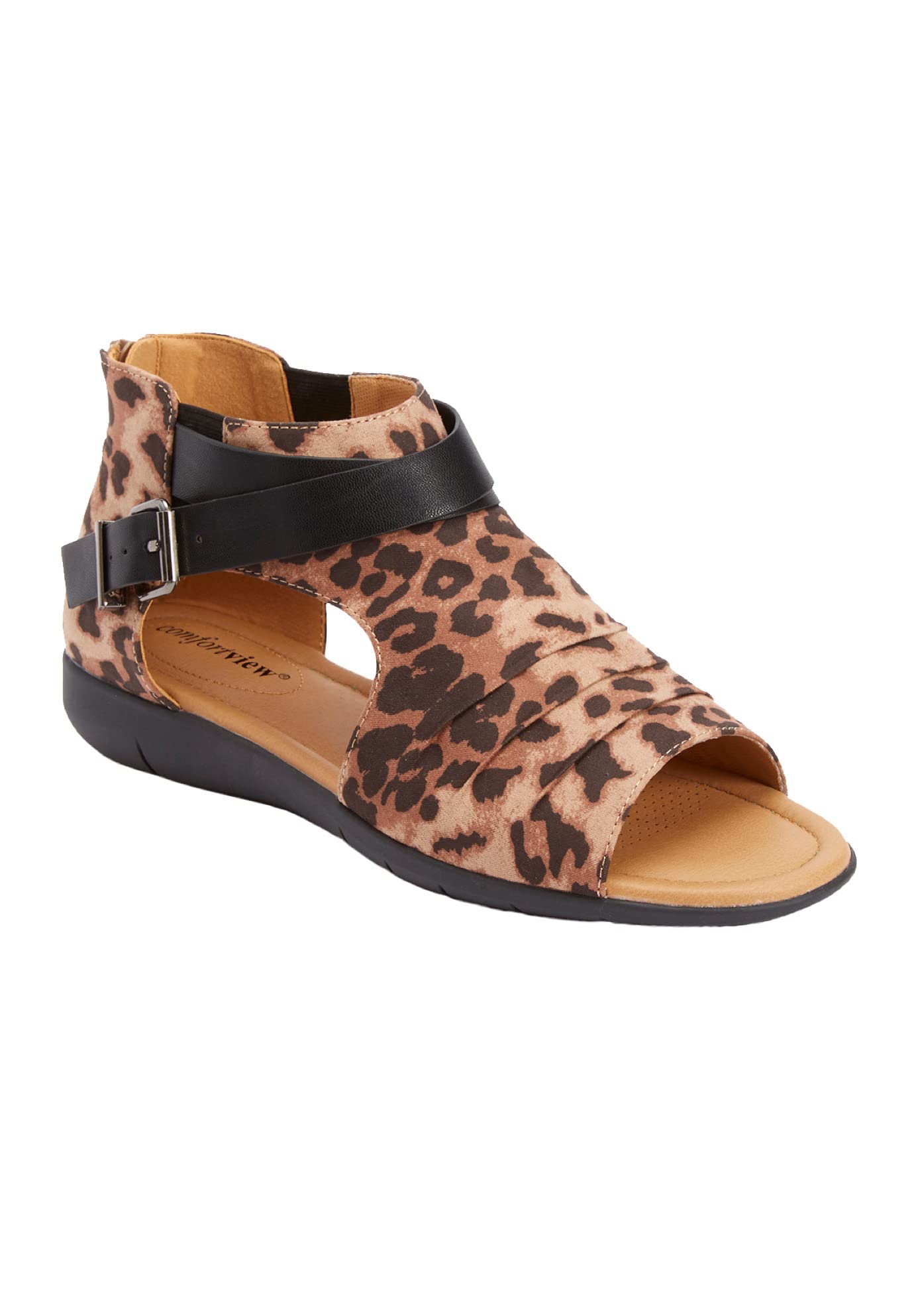 Comfortview Women's Wide Width The Payton Shootie - Stylish & Comfortable Slip-On Shoes for Work, Travel & Everyday Wear