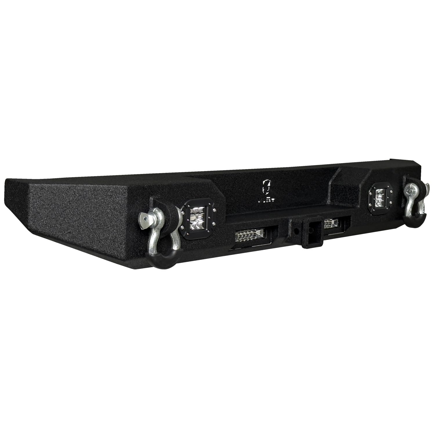 Black Textured Rear Bumper with 4x24W Aluminum Lights & 2
