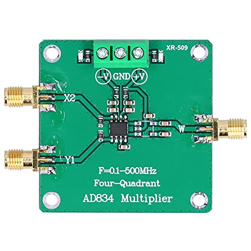 Eujgoov AD834 RF Mixer Module - 4 Quadrant Multiplier Module with 0.1-500MHz Bandwidth for RF Testing & Signal Processing - Ideal for Ham Radio, Lab Equipment & Electronics Projects