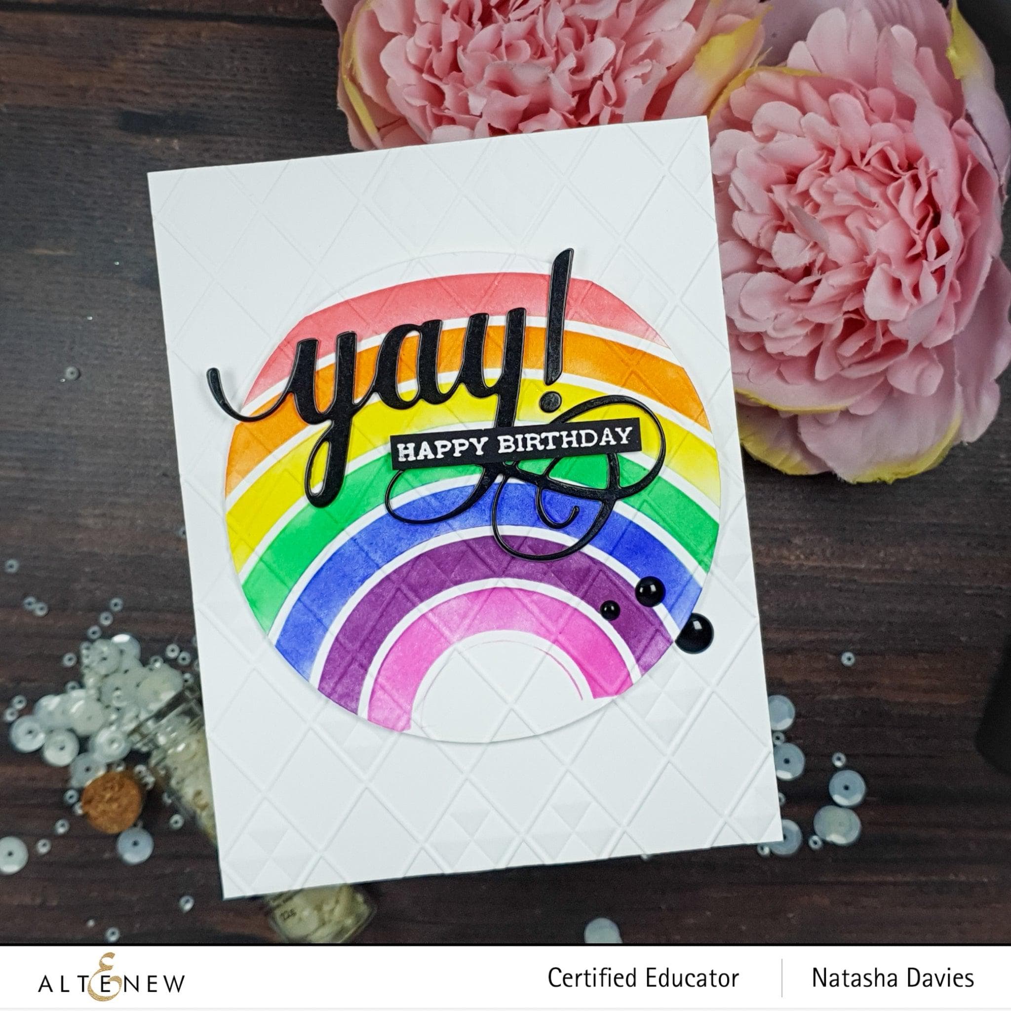 Double Rainbow Stencil - High-Quality Reusable Stencil for DIY Crafts, Wall Art, and Scrapbooking | Perfect for Home Decor, School Projects, and Party Decorations