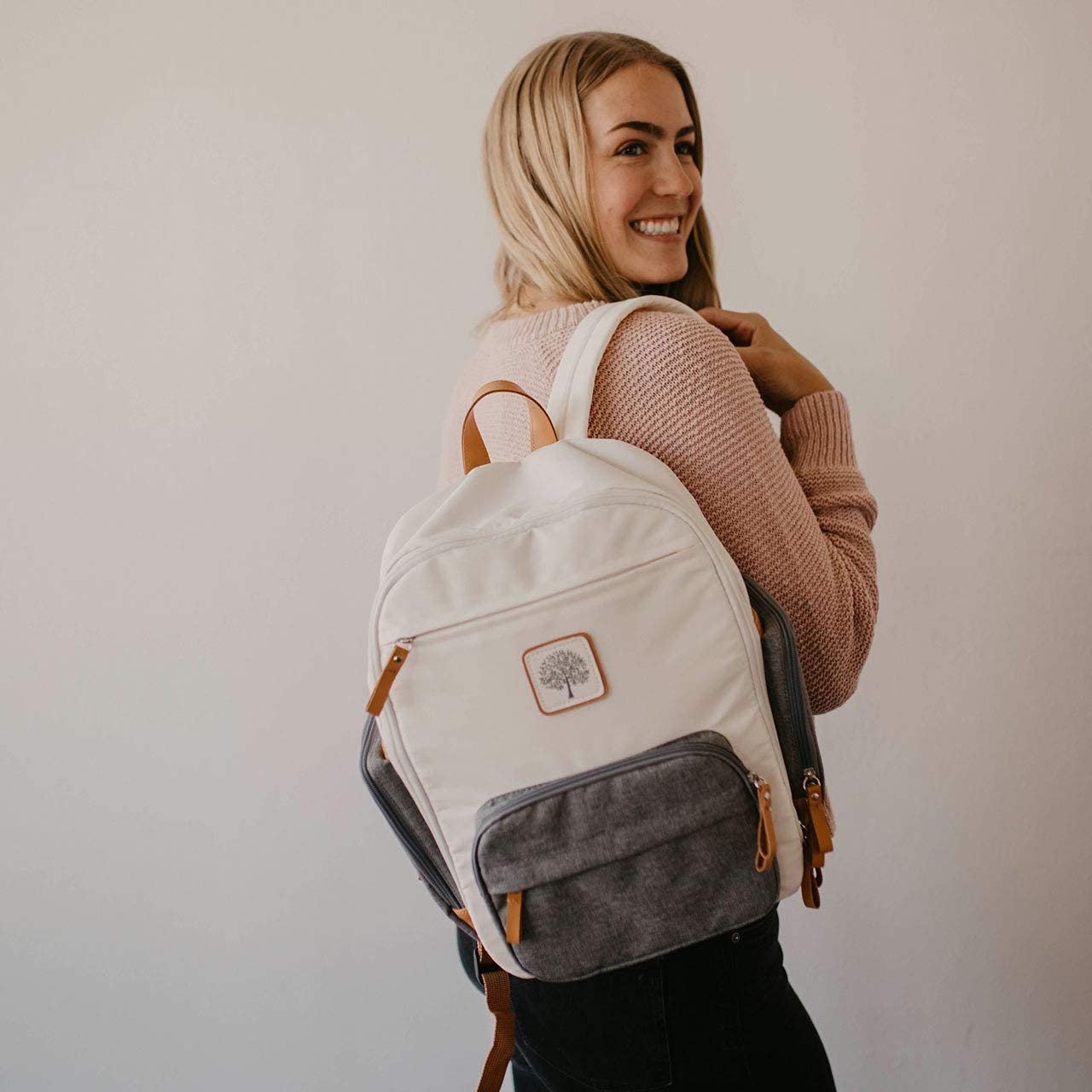 Parker Baby Diaper Backpack Gift Set - Premium Baby Shower Essentials with Changing Pad & Wet Dry Bag - Perfect for Travel, Daycare & New Parents On-the-Go