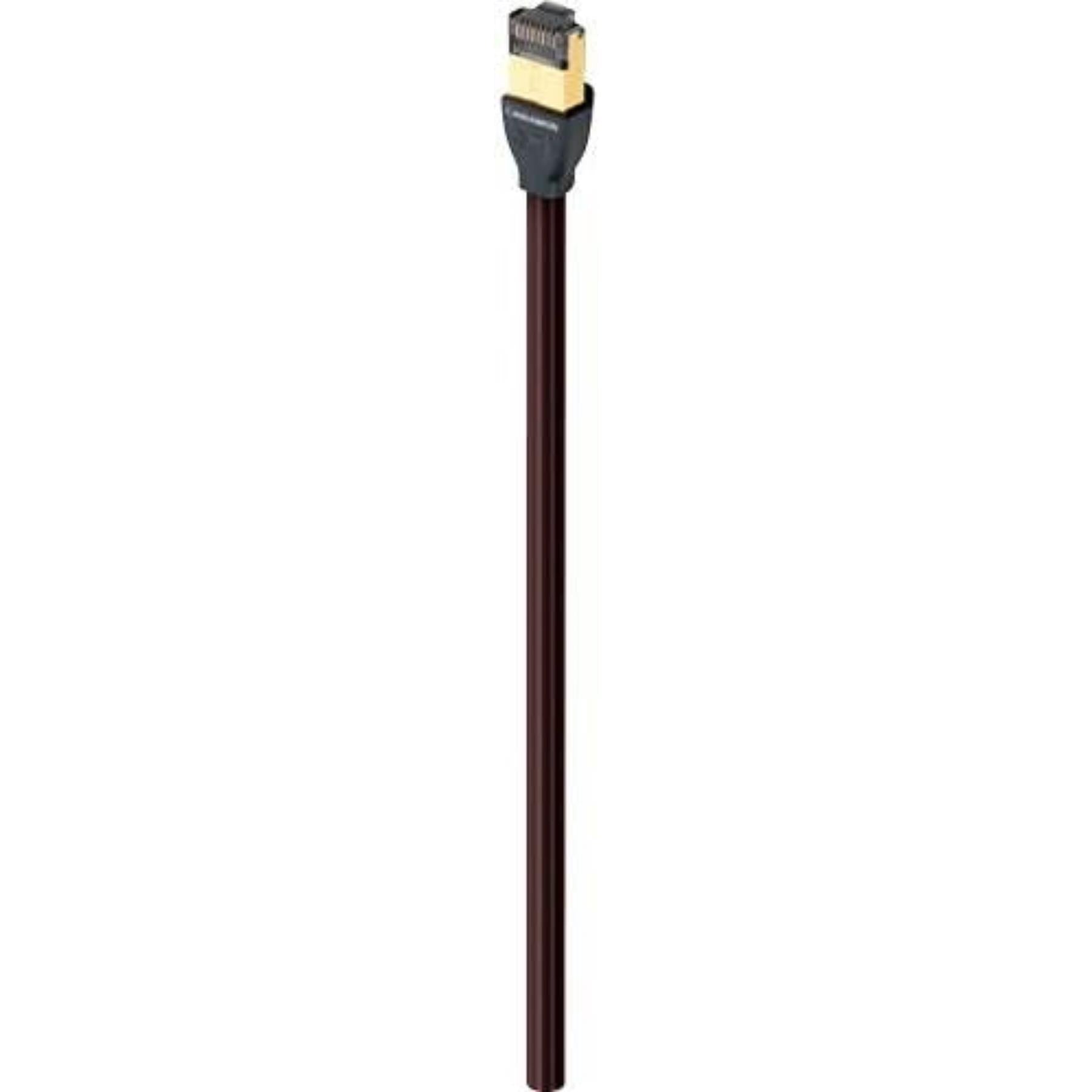 AudioQuest RJ/E Cinnamon Cat7 Ethernet Cable - High-Speed Network Cable for Gaming, Streaming & Home Office (Black) - Perfect for Online Gaming, 4K Video Streaming & Smart Home Devices