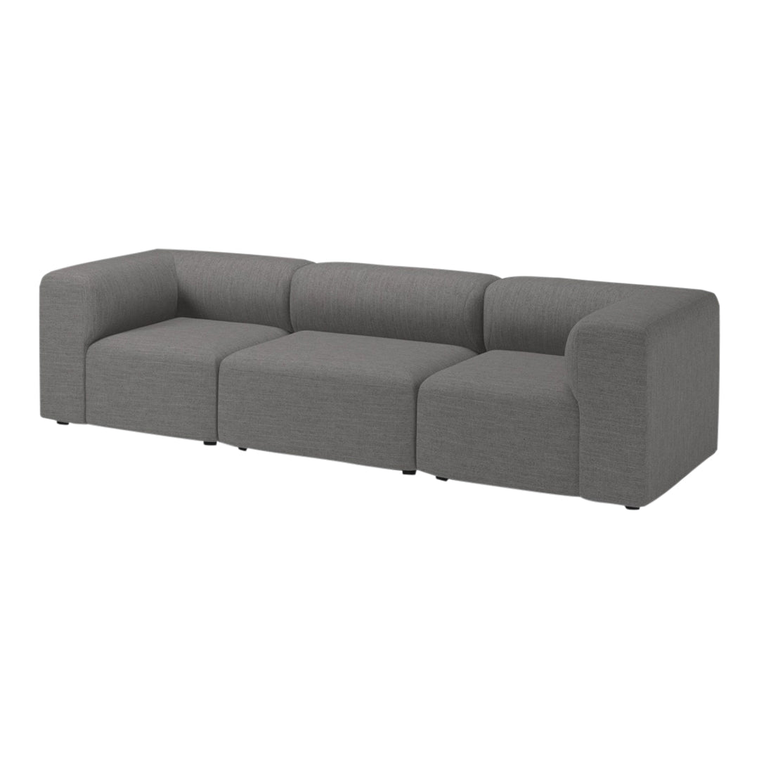 Modern Angle 3-Seater Sofa - Comfortable L-Shaped Sectional Couch for Living Room, Lounge & Small Spaces - Perfect for Apartments, Dorms and Cozy Home Decor
