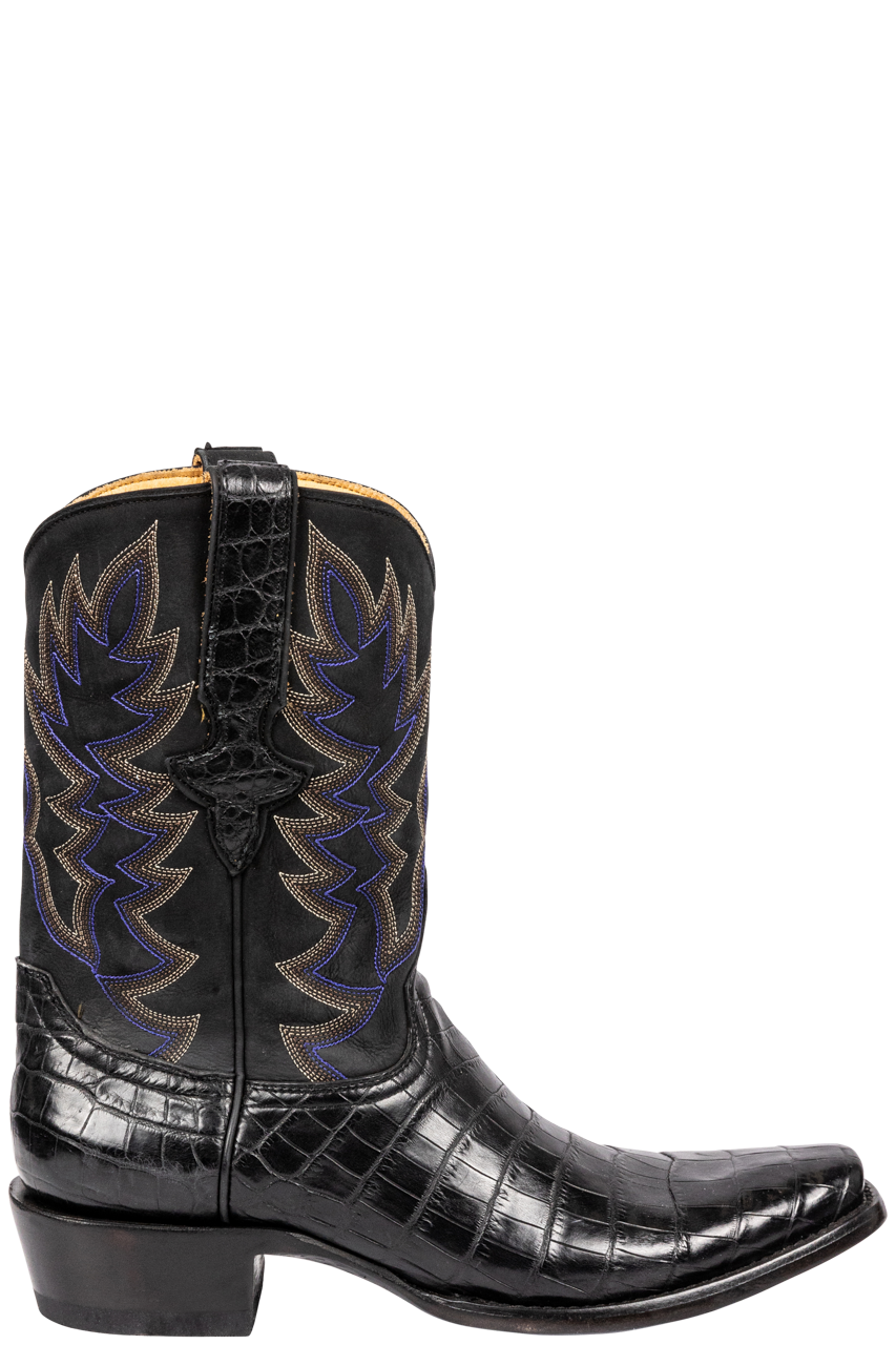 Old Gringo Richmond Nile Crocodile Cowboy Boots for Men & Women - Genuine Leather Western Boots in Black - Perfect for Rodeo, Country Dancing & Western Fashion