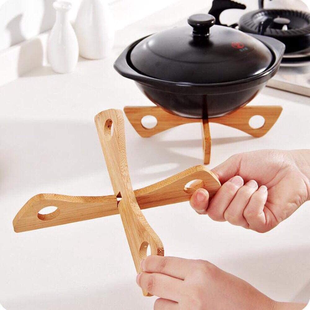 Premium Reversible Wooden Trivet Coasters - 9