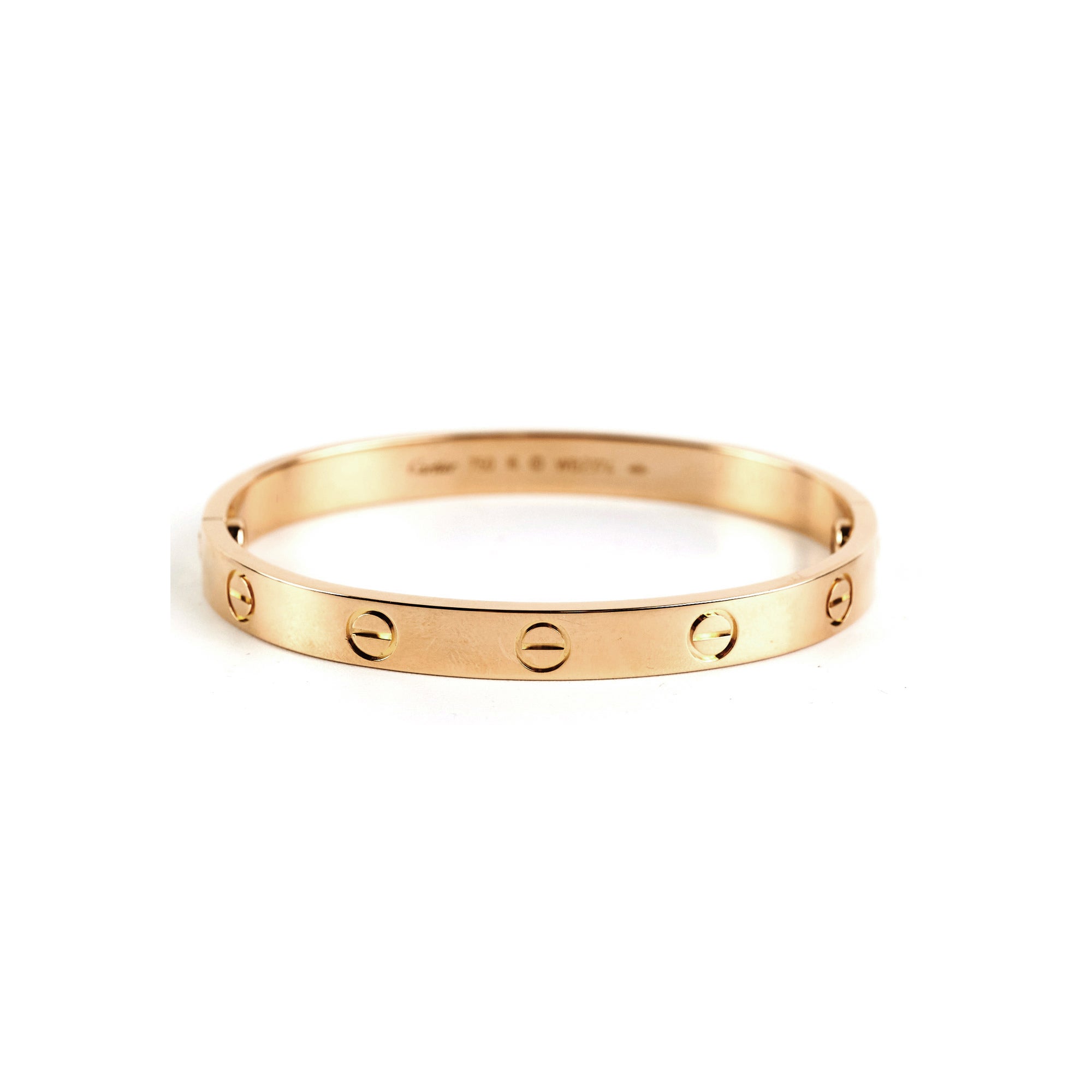 Cartier Love Bangle 16 Pink Gold - Luxury 18K Rose Gold Bracelet for Women, Romantic Gift for Anniversary & Valentine's Day | Perfect for Date Nights & Special Occasions