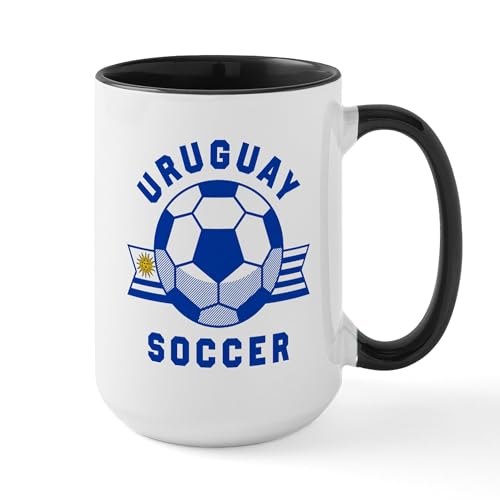 White/Black Inside - Uruguay Soccer Mugs