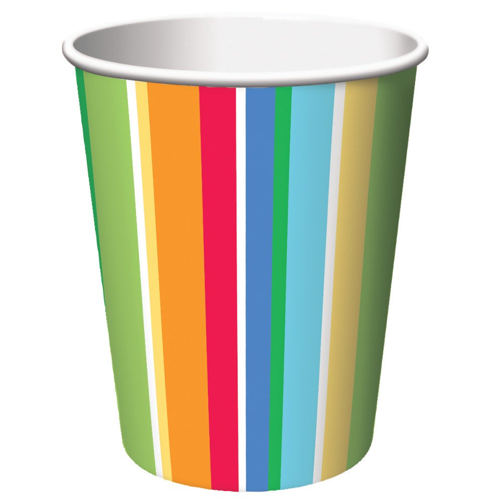 Creative Converting 8 Count Hot or Cold Paper Beverage Cups - Eco-Friendly Disposable Cups for Coffee, Tea, and Cold Drinks - Perfect for Parties, Picnics, and Office Use
