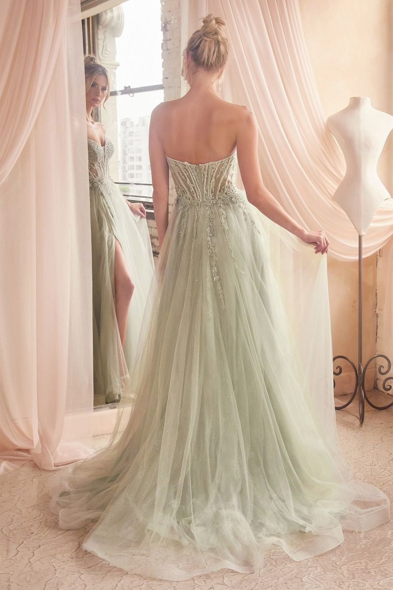Marisol Strapless Layered Tulle Ball Gown - Elegant Prom Dress for Weddings & Formal Events