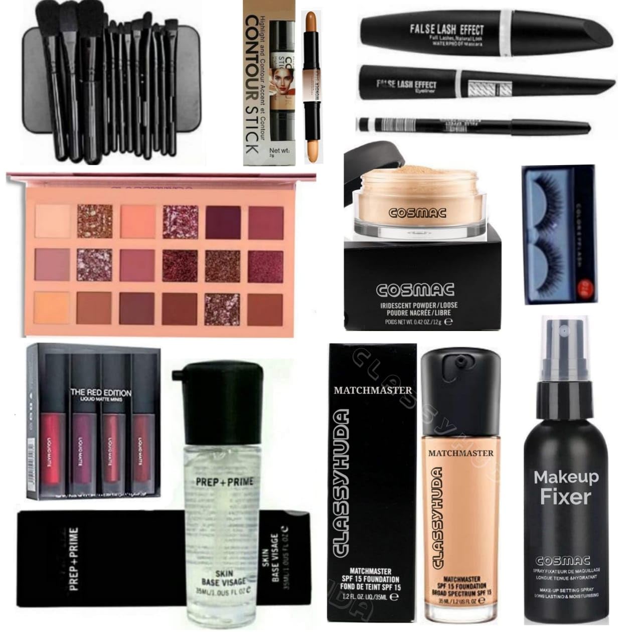 Professional Makeup Kit for Women & Girls - 12-Piece Bridal Makeup Combo Set for All Skin Tones | Perfect for Weddings, Parties & Special Occasions