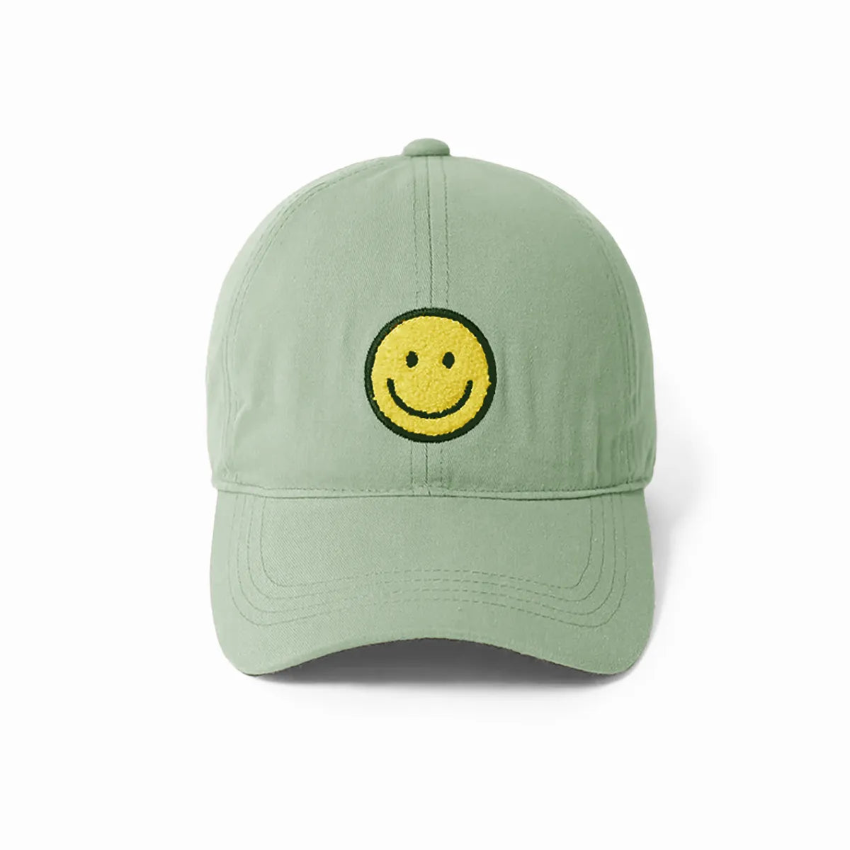 Smiley Face Chenille Patch for Hats - Embroidered Iron-On Applique for DIY Crafts, Baseball Caps & Clothing - Perfect for Customizing Apparel, Gifts & Accessories