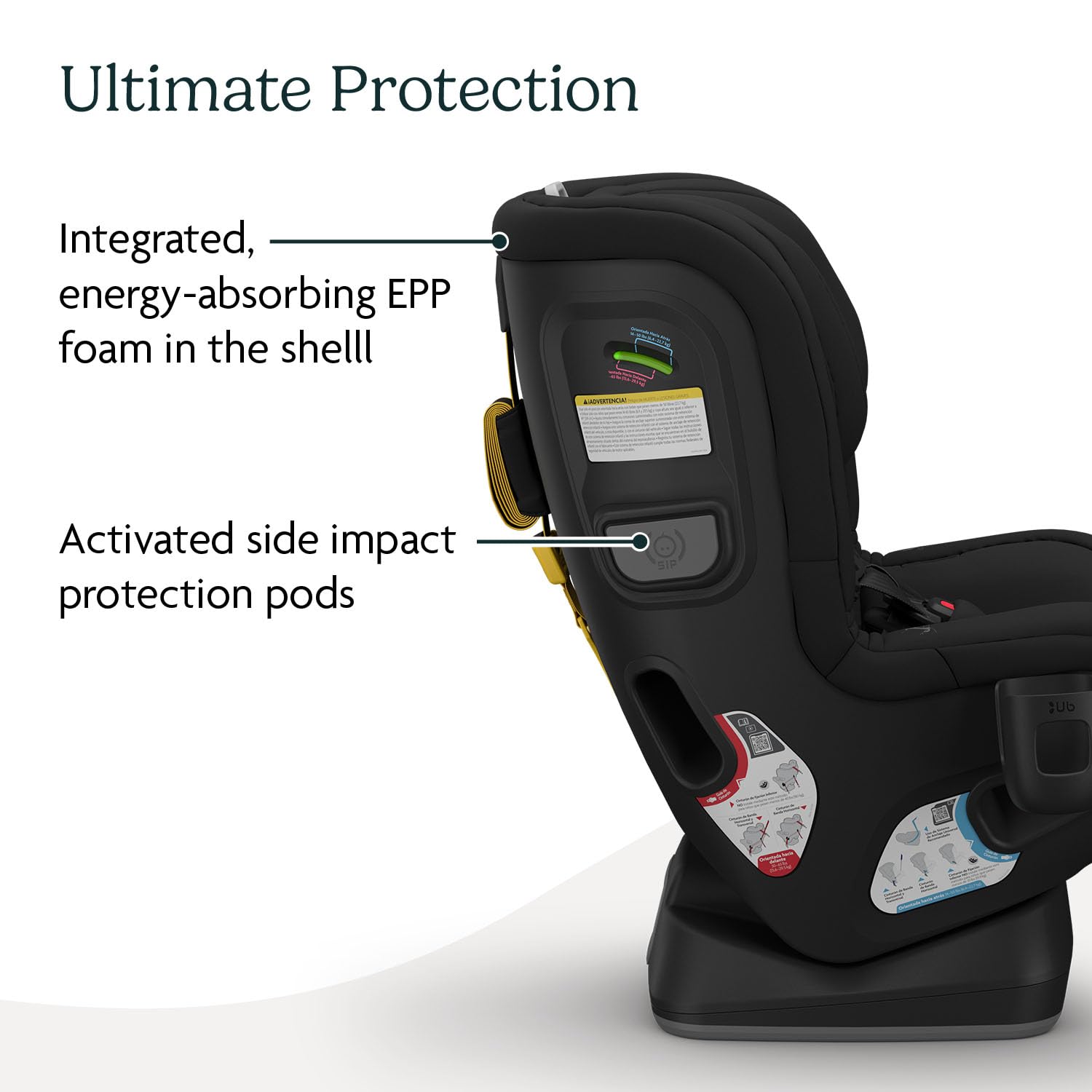 UPPAbaby Rove 2-in-1 Convertible Car Seat for Baby & Toddler | Rear & Forward Facing | Quick 3-Step Installation | Safety Technology & Comfort Features | Includes Cup Holder | Jake Black Mélange | Perfect for Travel & Daily Commute