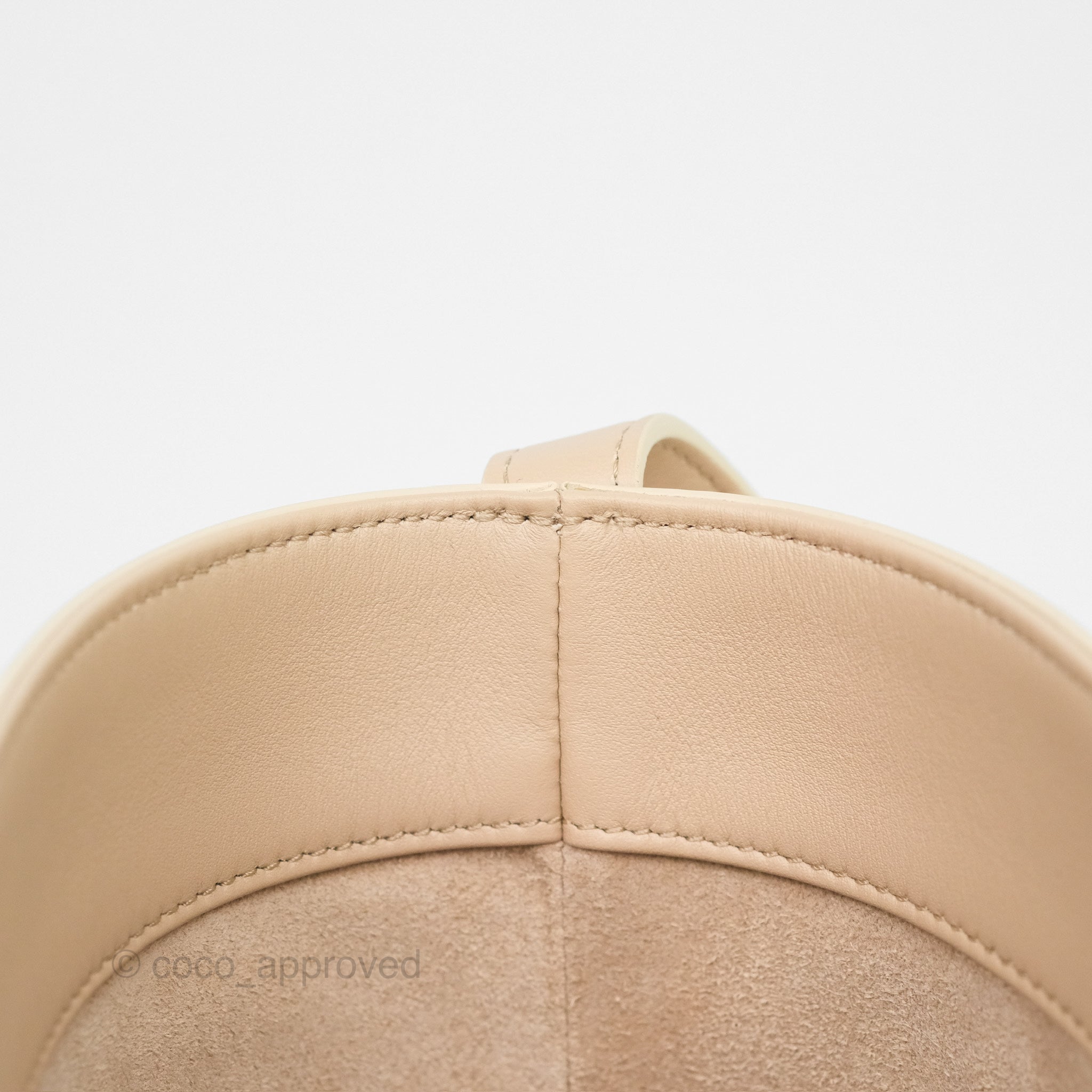 Celine Small Bucket Bag in Triomphe Calfskin Leather Nude | Luxury Crossbody Shoulder Bag for Women | Perfect for Work, Travel & Everyday Use
