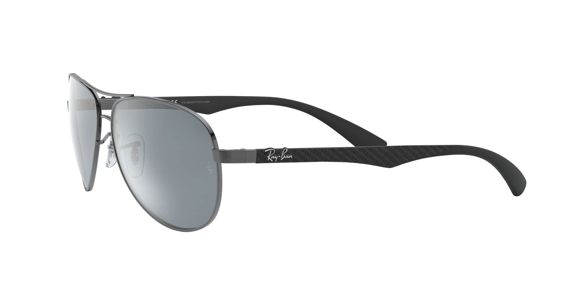 Ray-Ban RB8313 Carbon Fiber Aviator Sunglasses for Men - Polarized UV Protection - Perfect for Driving, Outdoor Sports & Travel