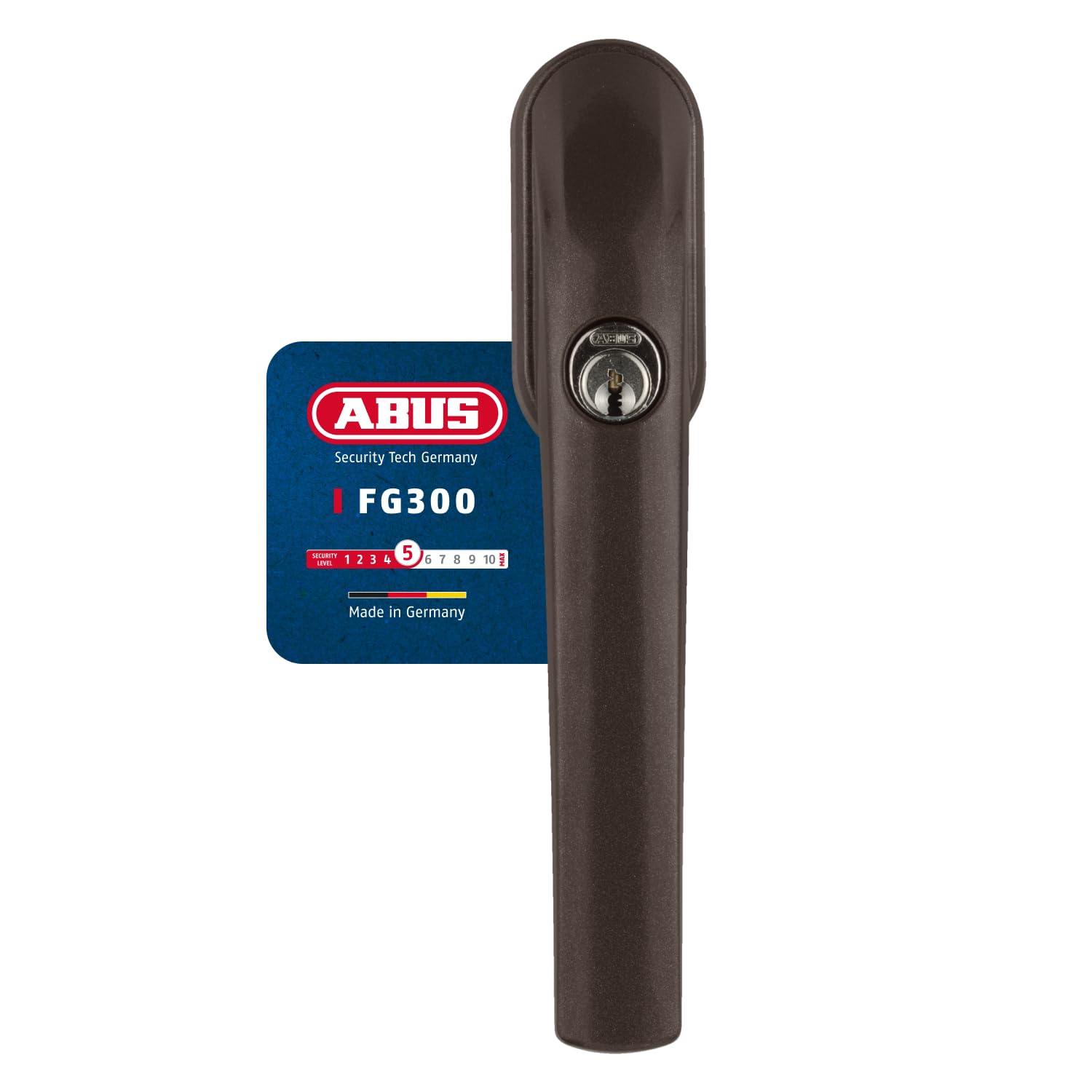 ABUS 373732 Secure Lockable Window Handle - Heavy Duty Steel Construction for Enhanced Home Security - Ideal for Sliding Windows, Patio Doors & Apartments