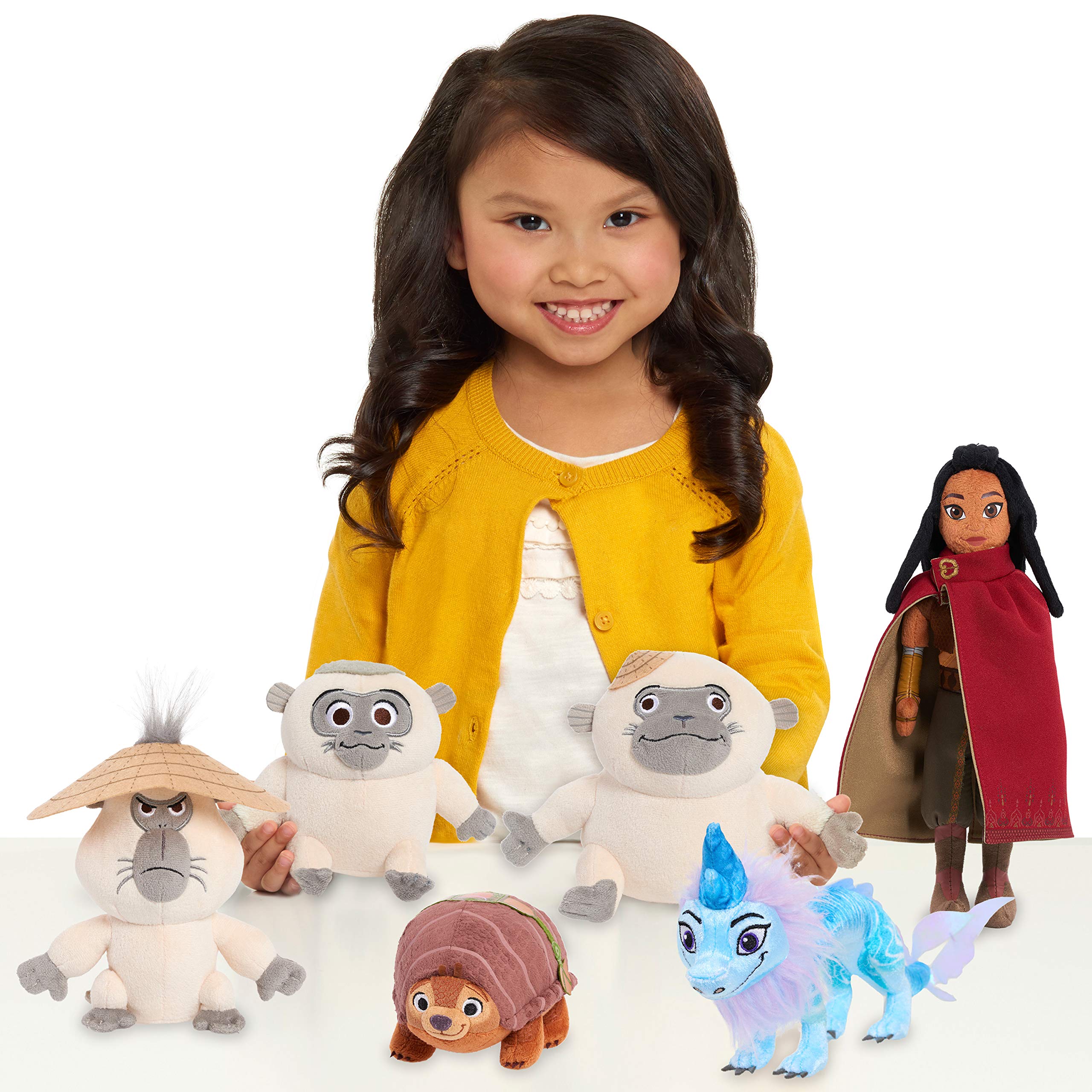 Disney's Raya and The Last Dragon 5.6-Inch Small Pan Soft Plush Stuffed Ongi Monkey Toy for Kids Ages 3+ - Perfect for Birthday Gifts, Playtime, and Disney Movie Fans