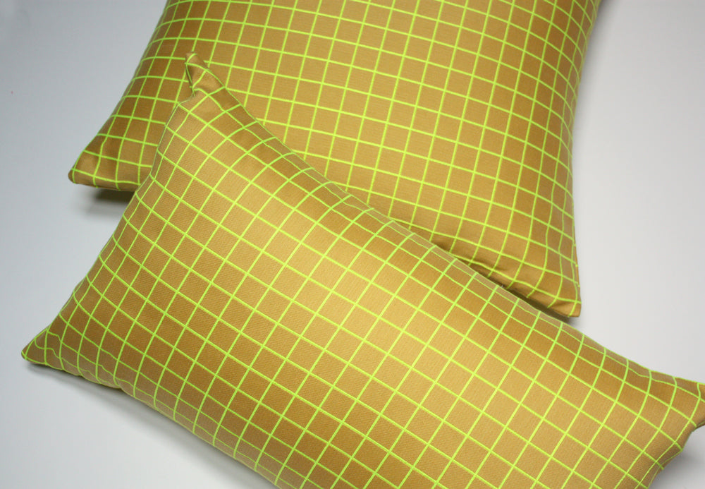 Maharam Bright Grid Hi Lite Pillow - Modern Geometric Throw Pillow for Sofa, Bed & Home Decor - Perfect for Living Room, Bedroom & Office Accent
