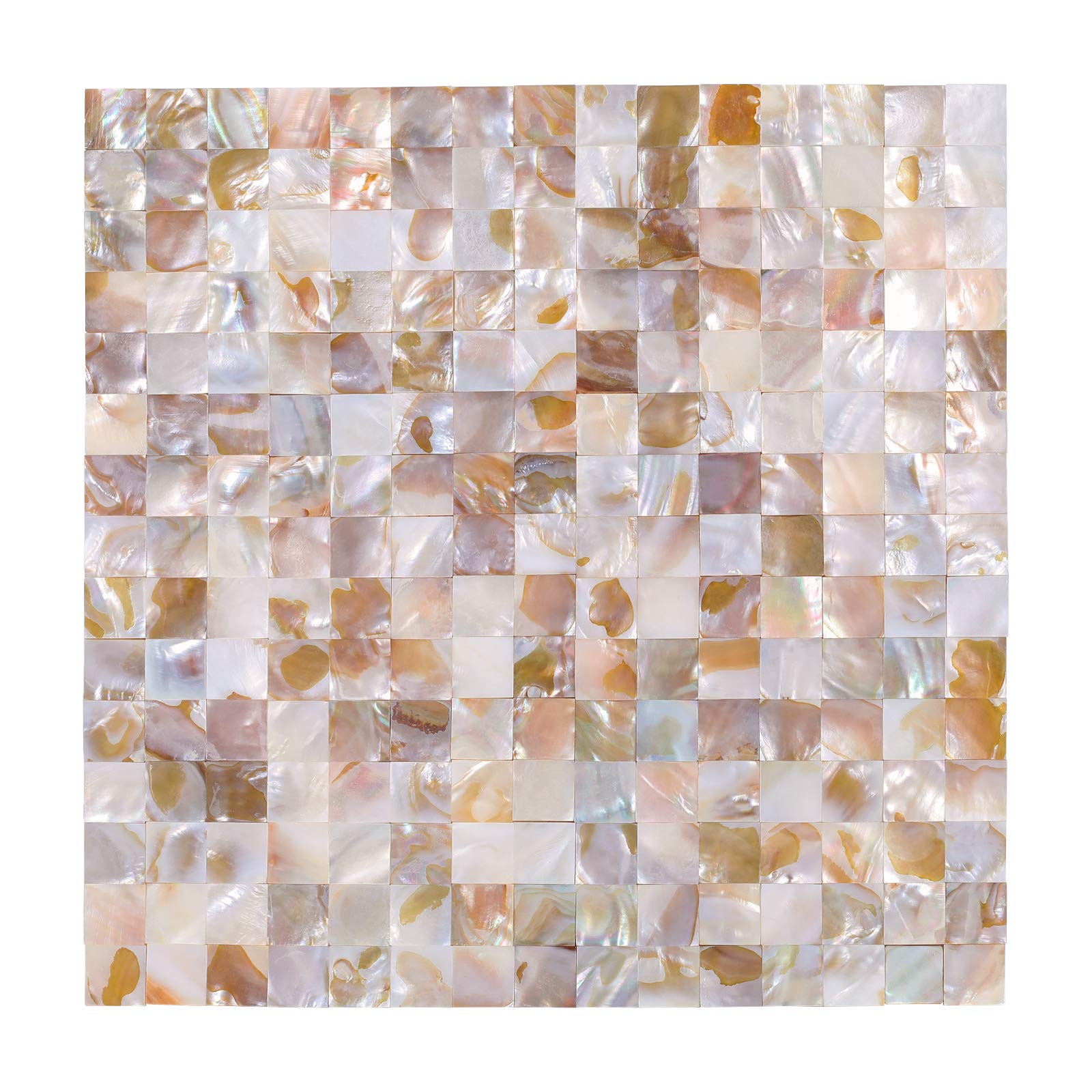 10-Sheet Peel and Stick Backsplash Tile - Mother of Pearl Mosaic (11.8