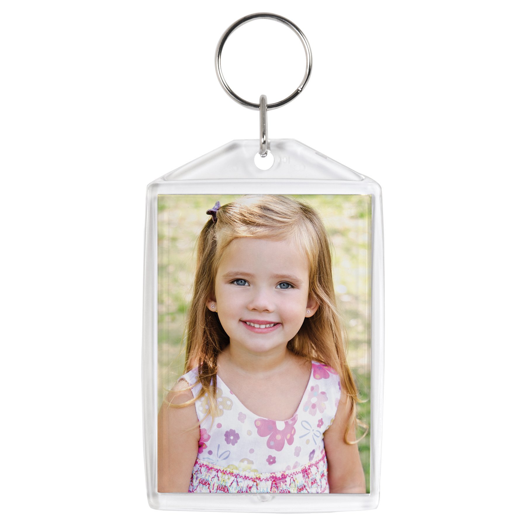 Acrylic Snap-in Photo Keychains - Customizable Photo Keychains for Gifts, Souvenirs, and Personal Accessories