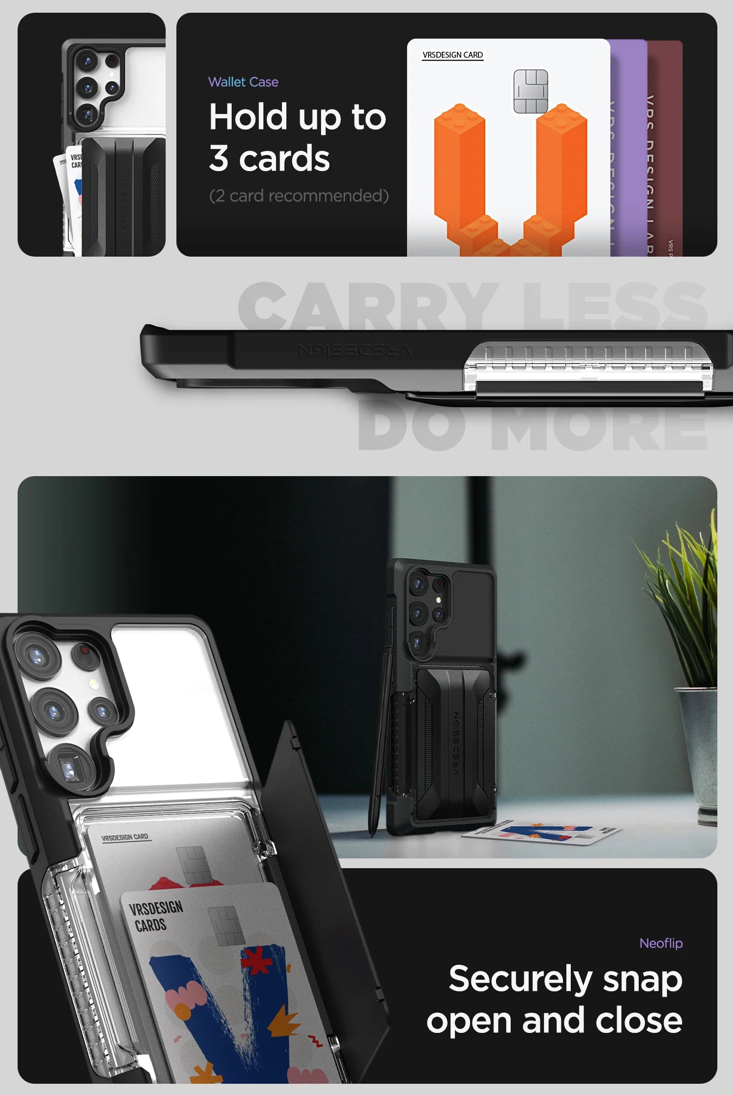 Samsung Galaxy S23 Ultra Case with Neo Flip Active Cover - Durable Protection for Work, Travel & Outdoor Adventures