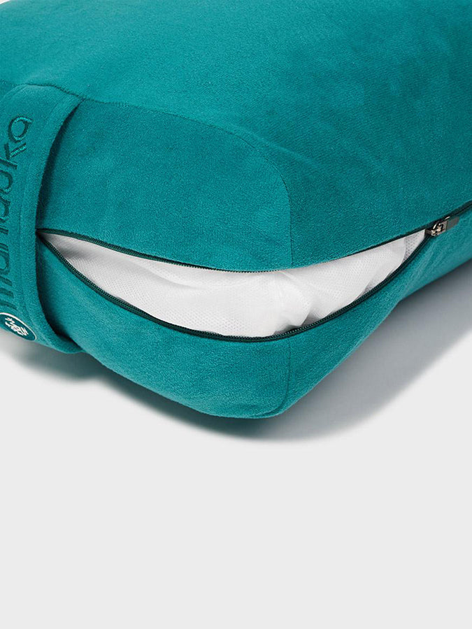 Manduka Rectangular Enlight Technology Meditation Bolster Cushion - Premium Yoga Support for Back, Hips & Knees - Ideal for Meditation, Yin Yoga & Home Relaxation