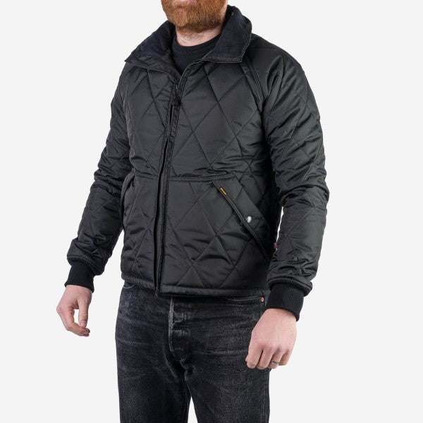 Iron Heart IHJ-127-BLK Primaloft Gold Quilted Rider's Jacket - Warm Winter Motorcycle Jacket for Men, Waterproof & Windproof Biker Outerwear for Riding, Travel & Outdoor Activities
