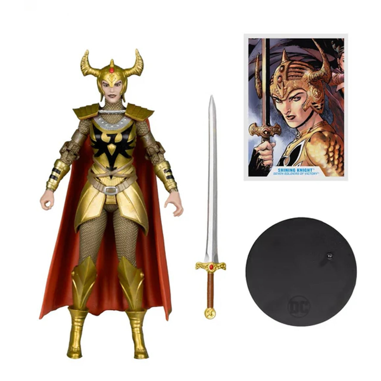 Shining Knight 7-Inch Platinum Edition Action Figure - DC Multiverse Collectible by McFarlane Toys - Perfect for Display, Gifts, and DC Comics Fans