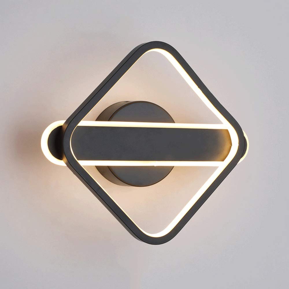 29W Modern LED Wall Sconce - Black Aluminum Wall Mount Lighting for Bedroom, Living Room, Dining Room, Porch & Corridor - Energy Efficient Interior Decoration Light Fixture (Perfect for Ambient Lighting in Homes, Hotels and Restaurants)