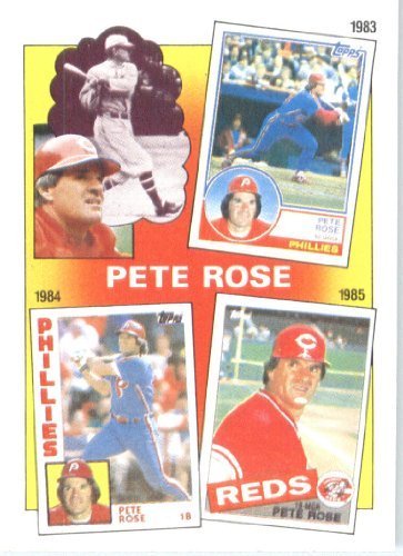 1986 Topps Pete Rose #7 Baseball Trading Card - Vintage MLB Collectible for Sports Fans & Card Enthusiasts - Perfect for Display, Investment & Memorabilia Collections