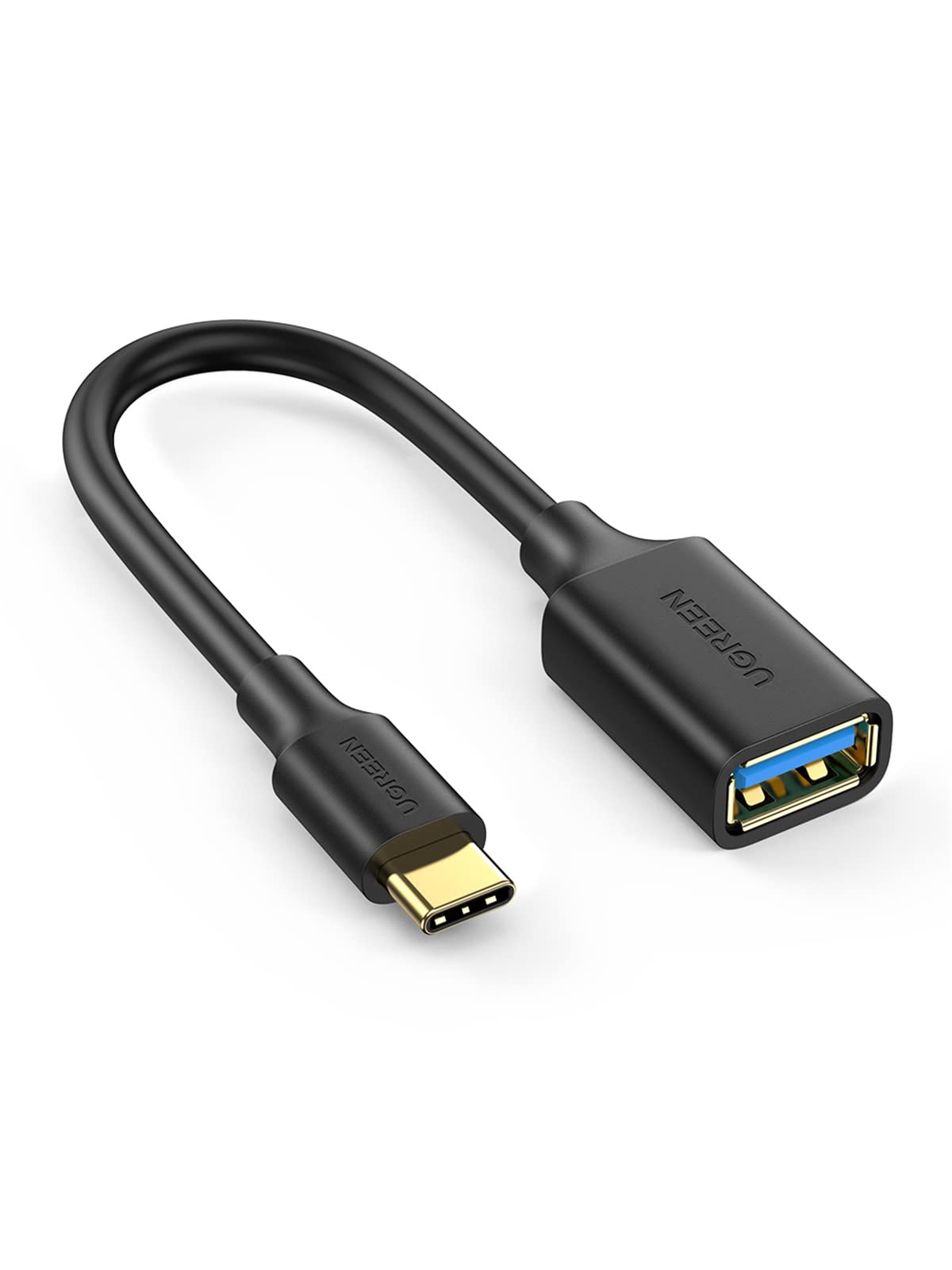 UGREEN USB C to USB 3.0 OTG Adapter Cable - 5Gbps Type C Male to USB A Female Converter - Compatible with iPhone 16/15 Series, MacBook Pro/Air, iPad Pro/Air, Galaxy Tab S9/S24/S23, Redmi Note 11 - Perfect for Data Transfer, Charging & Device Connectivity
