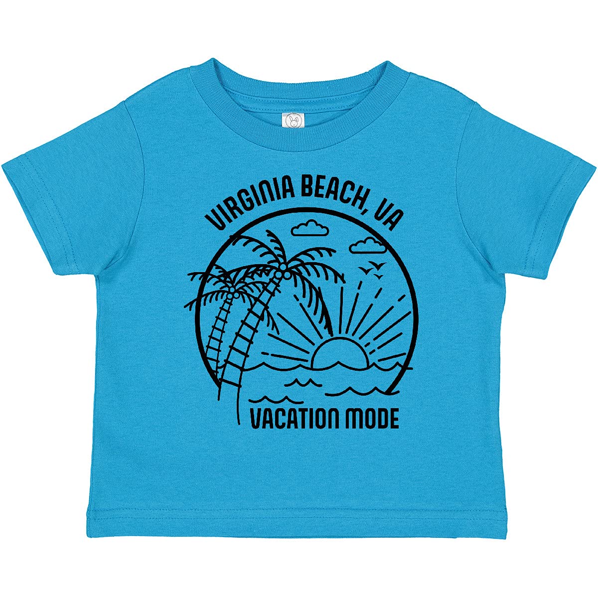Inktastic Summer Vacation Mode Virginia Beach Virginia Toddler T-Shirt - Cute Graphic Tee for Boys & Girls - Perfect for Beach Trips, Family Vacations & Summer Outings