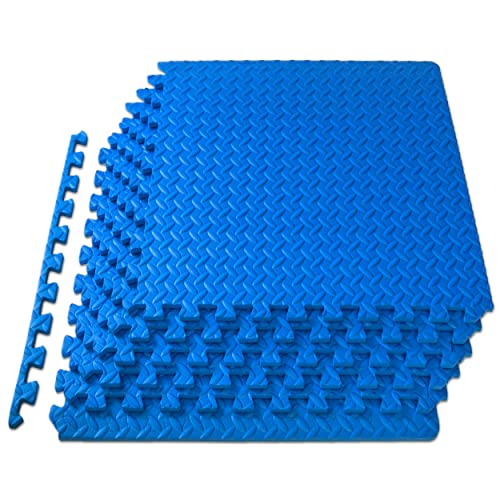 Blue - 1/2 Inch - 24 Sq Ft - 6 Tiles